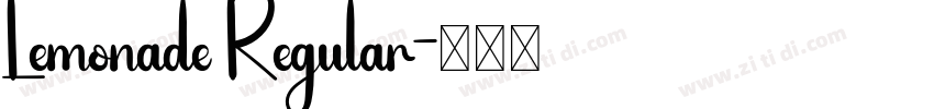 Lemonade Regular字体转换